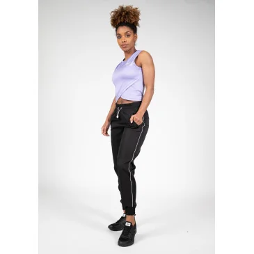 Estelle Twisted Crop Top Lilac Gorilla Wear pas cher - Nutriwellness