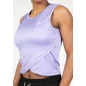 Estelle Twisted Crop Top Lilac - Gorilla Wear