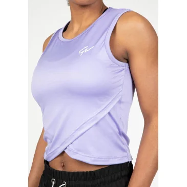 Estelle Twisted Crop Top Lilac Gorilla Wear pas cher - Nutriwellness