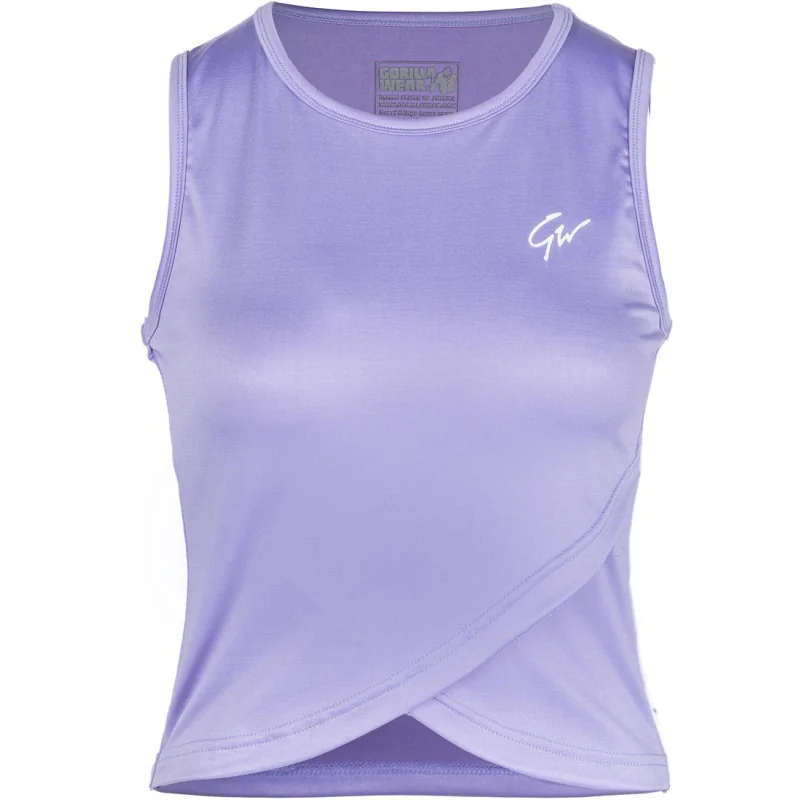 Estelle Twisted Crop Top Lilac - Gorilla Wear