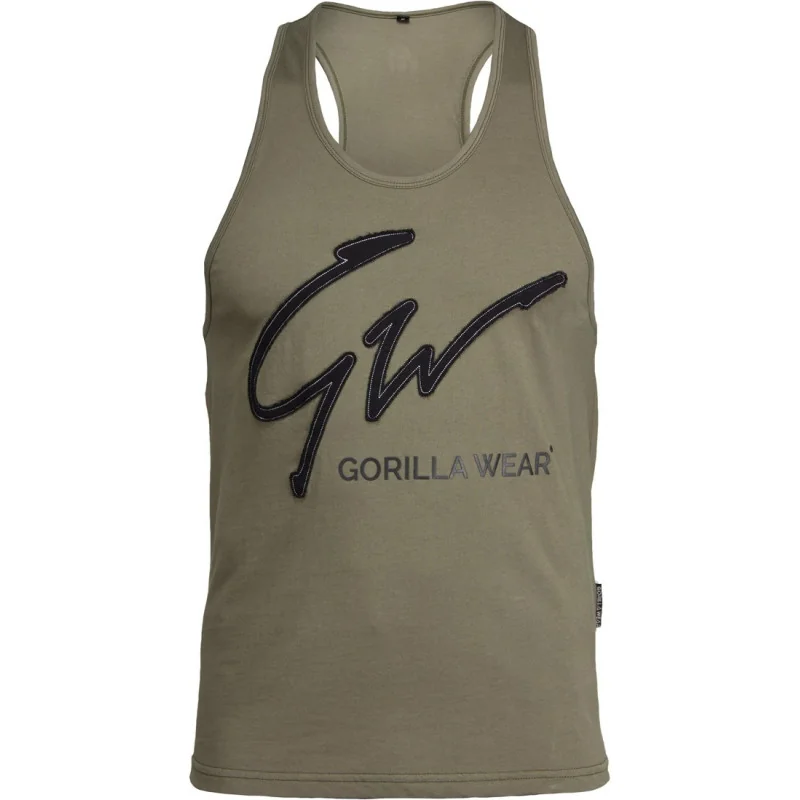 Evansville Tank Top Army Green - Gorilla Wear