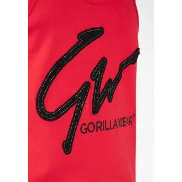 Evansville Tank Top Red de Gorilla Wear pas cher - Nutriwellness