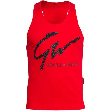Evansville Tank Top Red de Gorilla Wear pas cher - Nutriwellness