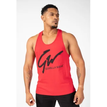 Evansville Tank Top Red de Gorilla Wear pas cher - Nutriwellness