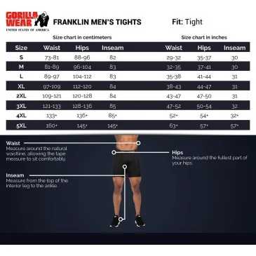 Franklin Men's Tights Army Green Camo de Gorilla Wear - Nutriwellness