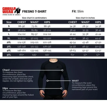 Fresno T-shirt Black/Red de Gorilla Wear pas cher - Nutriwellness