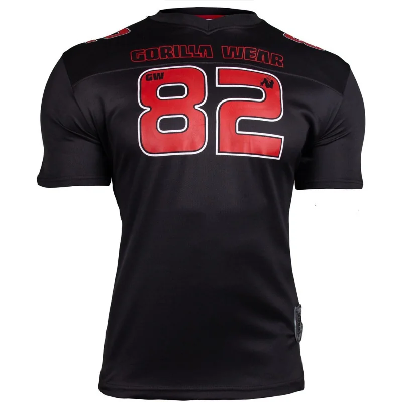 Fresno T-shirt Black/Red - Gorilla Wear