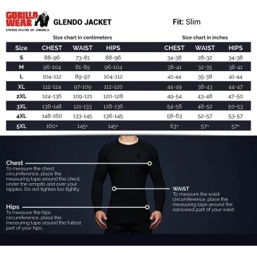 Glendo Jacket Light Anthracite de Gorilla Wear pas cher - Nutriwellness