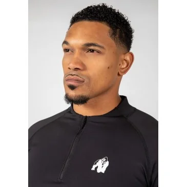 Hamilton Hybrid Long Sleeve Black de Gorilla Wear pas cher - Nutriwellness