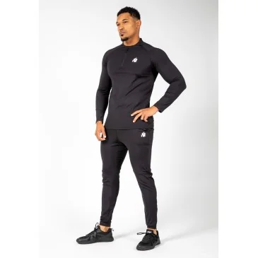 Hamilton Hybrid Long Sleeve Black de Gorilla Wear pas cher - Nutriwellness