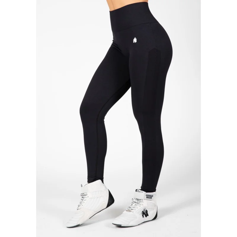 Hilton Seamless Leggings - Black - Gorilla Wear