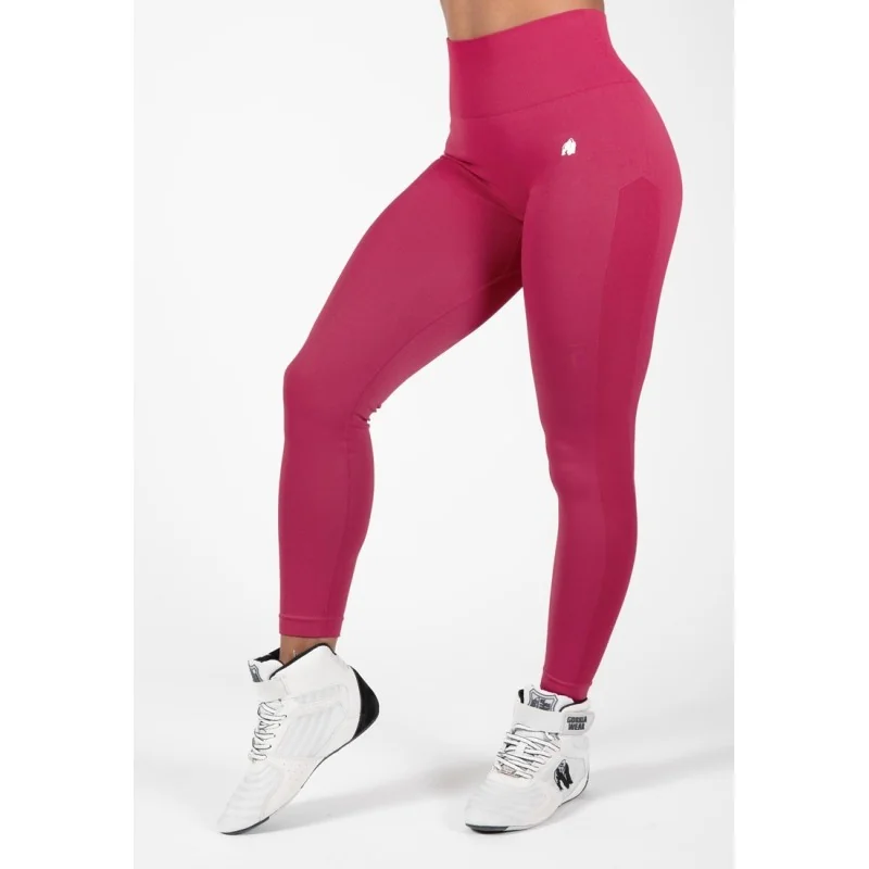 Hilton Seamless Leggings - Fuchsia - Gorilla Wear Hilton Seamless Leggings - Fuchsia - Gorilla Wear
