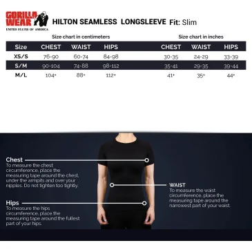 Hilton Seamless Long Sleeve - Bleu de Gorilla Wear - Nutriwellness