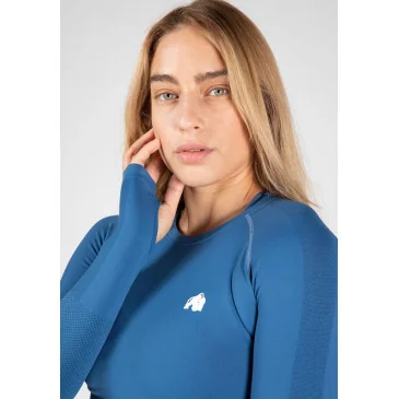 Hilton Seamless Long Sleeve - Bleu de Gorilla Wear - Nutriwellness