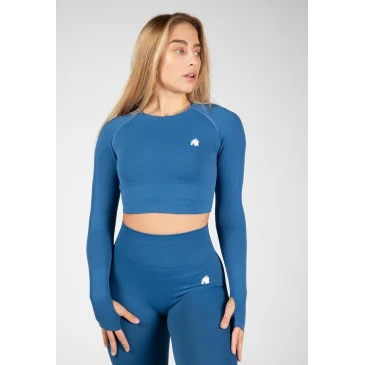 Hilton Seamless Long Sleeve - Bleu de Gorilla Wear - Nutriwellness