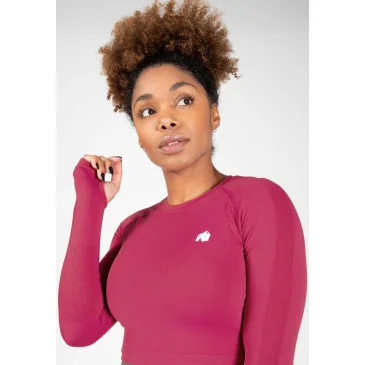 Hilton Seamless Long Sleeve - Fuchsia de Gorilla Wear - Nutriwellness