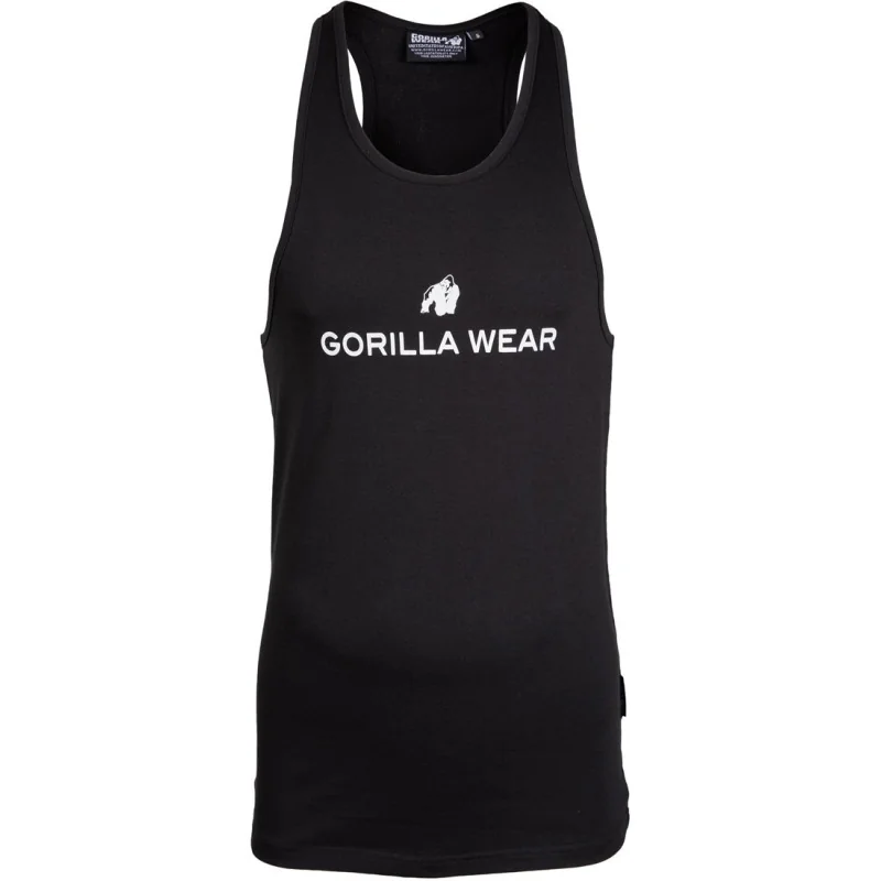 Carter Stretch Tank Top Black - Gorilla Wear