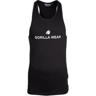 Carter Stretch Tank Top Black de Gorilla Wear pas cher - Nutriwellness