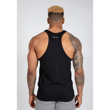 Carter Stretch Tank Top Black de Gorilla Wear pas cher - Nutriwellness