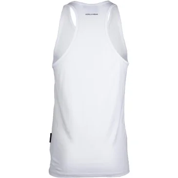Carter Stretch Tank Top White de Gorilla Wear pas cher - Nutriwellness