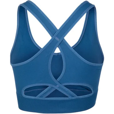 Hilton Seamless Sports Bra Bleu de Gorilla Wear pas cher - Nutriwellness