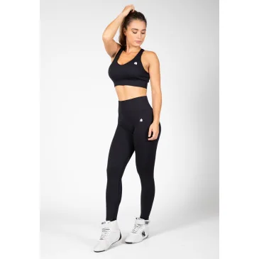 Hilton Seamless Sports Bra Black de Gorilla Wear pas cher - Nutriwellness