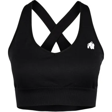 Hilton Seamless Sports Bra Black de Gorilla Wear pas cher - Nutriwellness