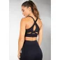 Hilton Seamless Sports Bra Black - Gorilla Wear