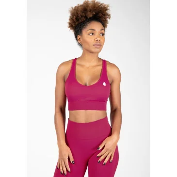 Hilton Seamless Sports Bra Fuchsia de Gorilla Wear pas cher - Nutriwellness