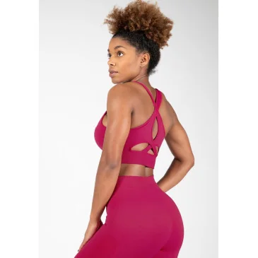 Hilton Seamless Sports Bra Fuchsia de Gorilla Wear pas cher - Nutriwellness