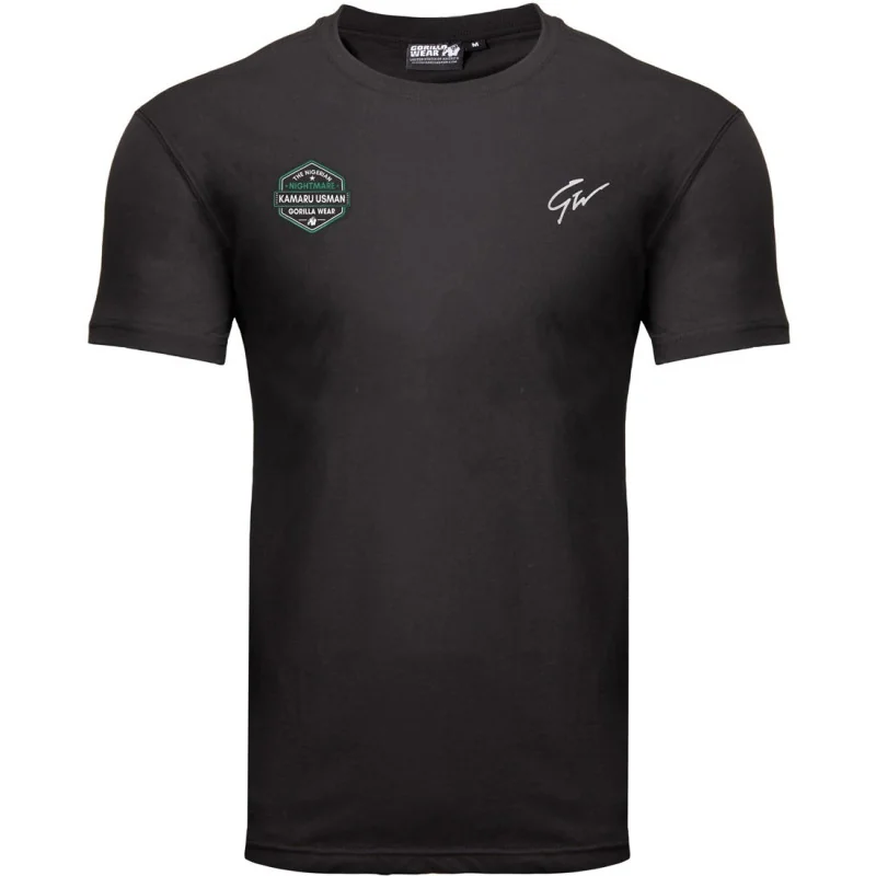 Kamaru Usman T-shirt Black - Gorilla Wear