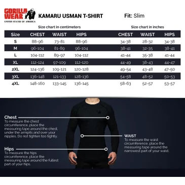 Kamaru Usman T-shirt Black de Gorilla Wear pas cher - Nutriwellness