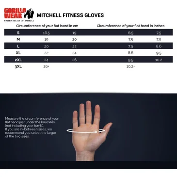 Mitchell Training Gloves de Gorilla Wear pas cher - Nutriwellness