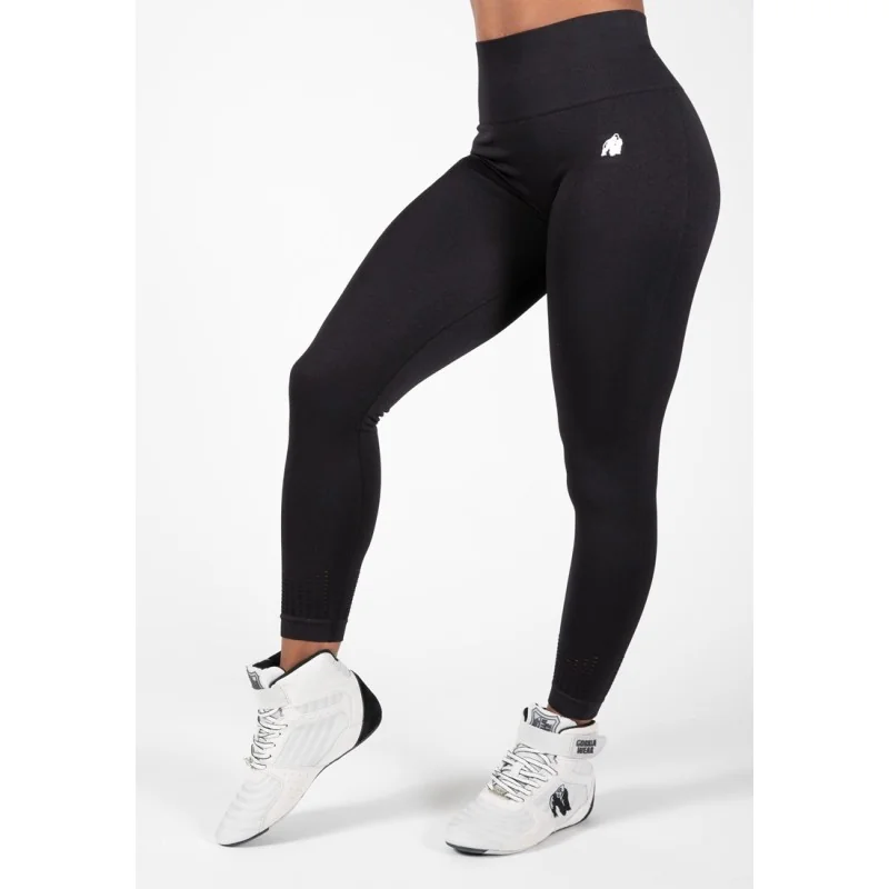 Neiro Seamless Leggings - Black - Gorilla Wear