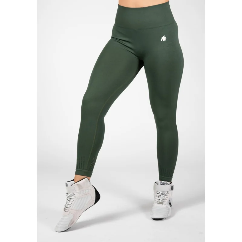 Neiro Seamless Leggings - Army Green - Gorilla Wear Neiro Seamless Leggings - Army Green - Gorilla Wear