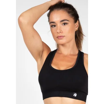 Yava Seamless Sports Bra Black Gorilla Wear pas cher - Nutriwellness