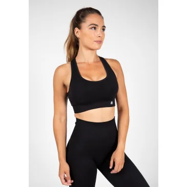 Yava Seamless Sports Bra Black Gorilla Wear pas cher - Nutriwellness