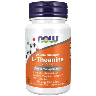 L-théanine 200mg de Now Foods pas cher - Nutriwellness