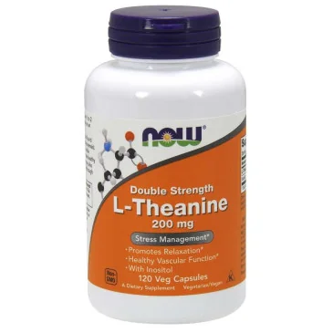 L-théanine 200mg de Now Foods pas cher - Nutriwellness