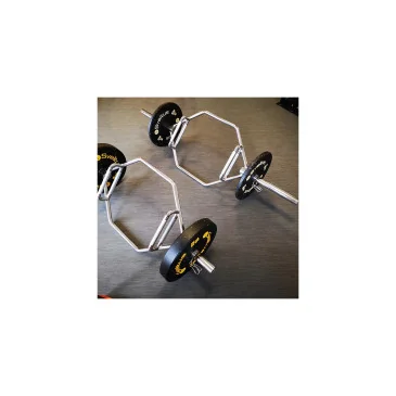 Trap barre olympique 142 cm + 2 stop disques de Sveltus pas cher - Nutriwellness