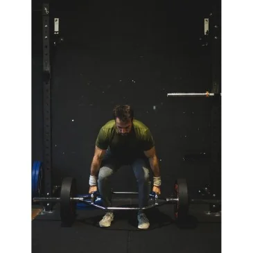 Trap barre olympique 180 cm + 2 stop disques Sveltus - Nutriwellness