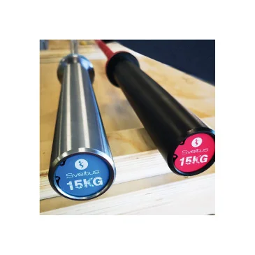 Barre olympique 15kg - bleu ciel de Sveltus pas cher - Nutriwellness