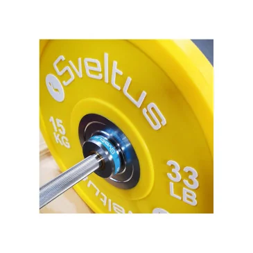 Barre olympique 15kg - bleu ciel de Sveltus pas cher - Nutriwellness