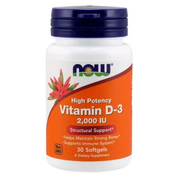 Vitamin D3 2000IU de Now Foods - Nutriwellness