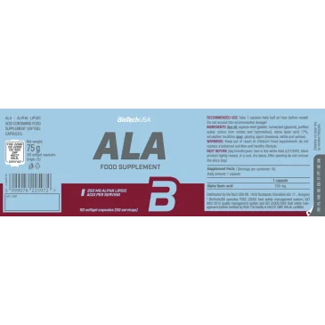 ALA de BioTech USA pas cher - Nutriwellness