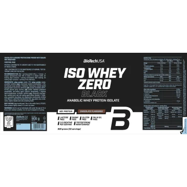 Iso Whey Zero Black de BioTech USA pas cher - Nutriwellness