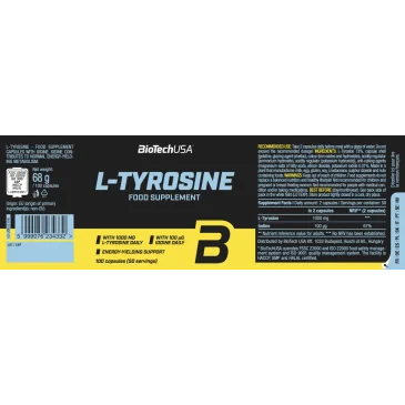 L-Tyrosine de BioTech USA pas cher - Nutriwellness
