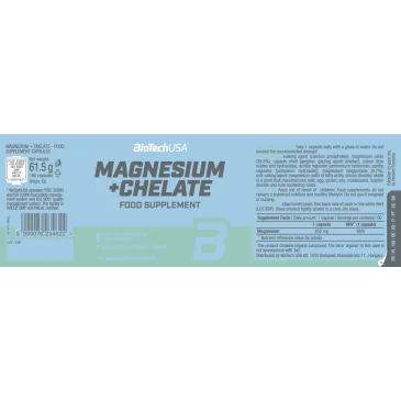 Magnesium + Chelate de BioTech USA pas cher - Nutriwellness