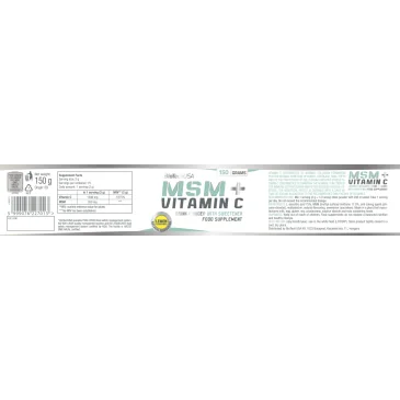 MSM+Vitamin C de BioTech USA pas cher - Nutriwellness