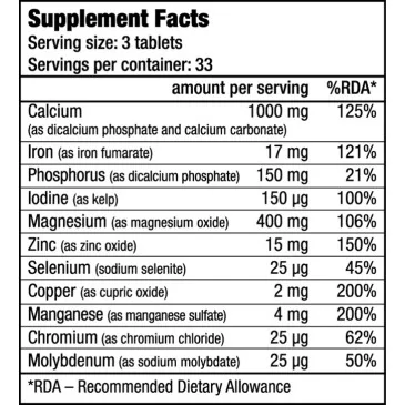Multi Mineral Complex de BioTech USA pas cher - Nutriwellness